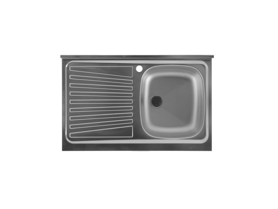 COLAVENE SPA Lavello in acciaio Inox destro, 80x50 cm. COD. 108010