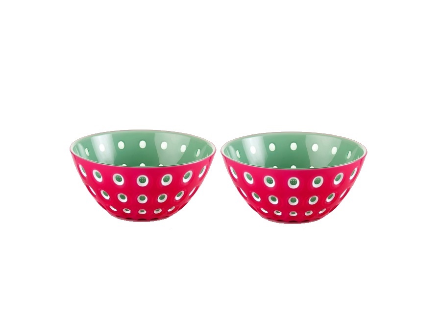 FRATELLI GUZZINI S.P.A. Le murrine, 2 Contenitori magenta Ø 12,5 cm