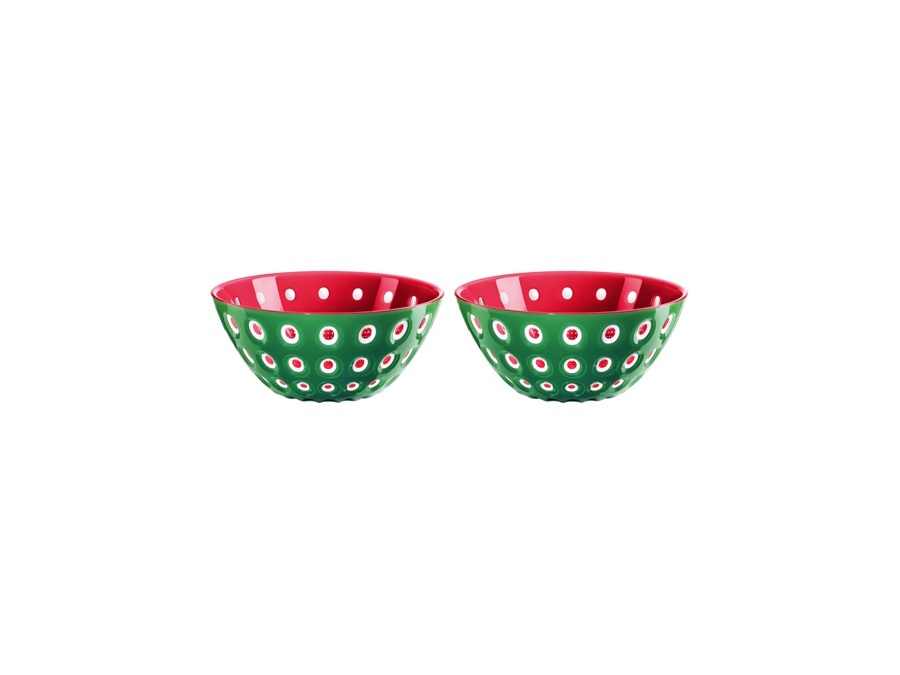 FRATELLI GUZZINI S.P.A. Le murrine, set 2 ciotole Ø12,5 cm - Verde