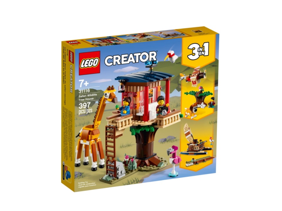 Lego lego creator casa sull'albero del safari 31116