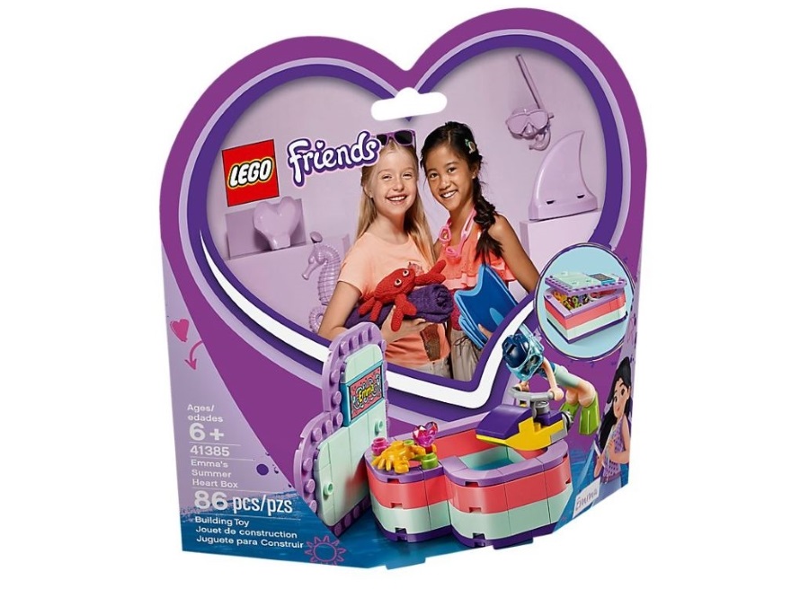 Lego lego friends, la scatola del cuore dell'estate di emma 41385