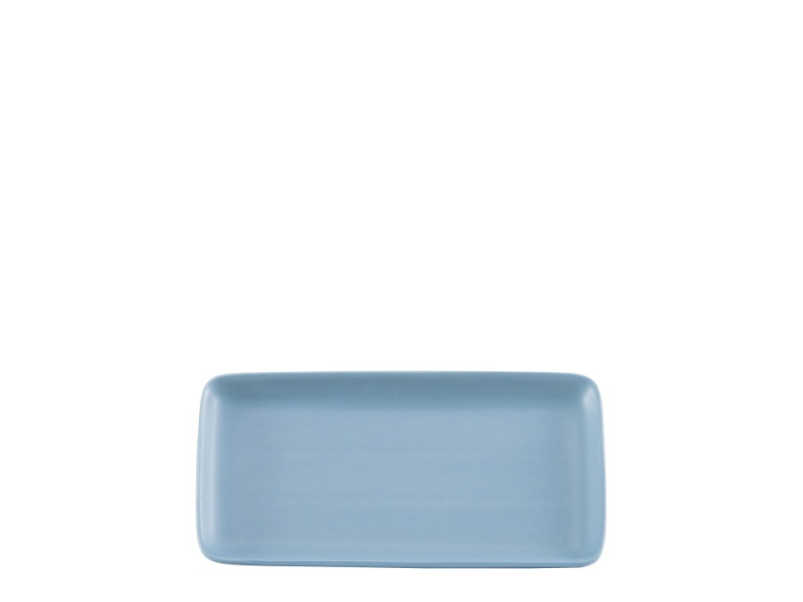 ZAFFERANO S.R.L. Levante, vassoio rettangolare blu avio 12,5x23 cm