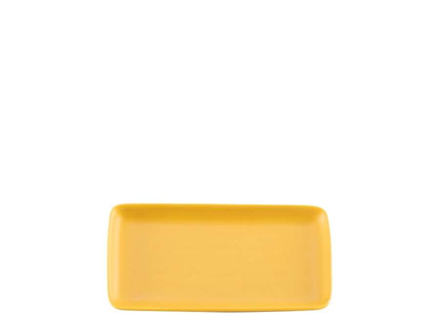 ZAFFERANO S.R.L. Levante, vassoio rettangolare ocra 12,5x23 cm