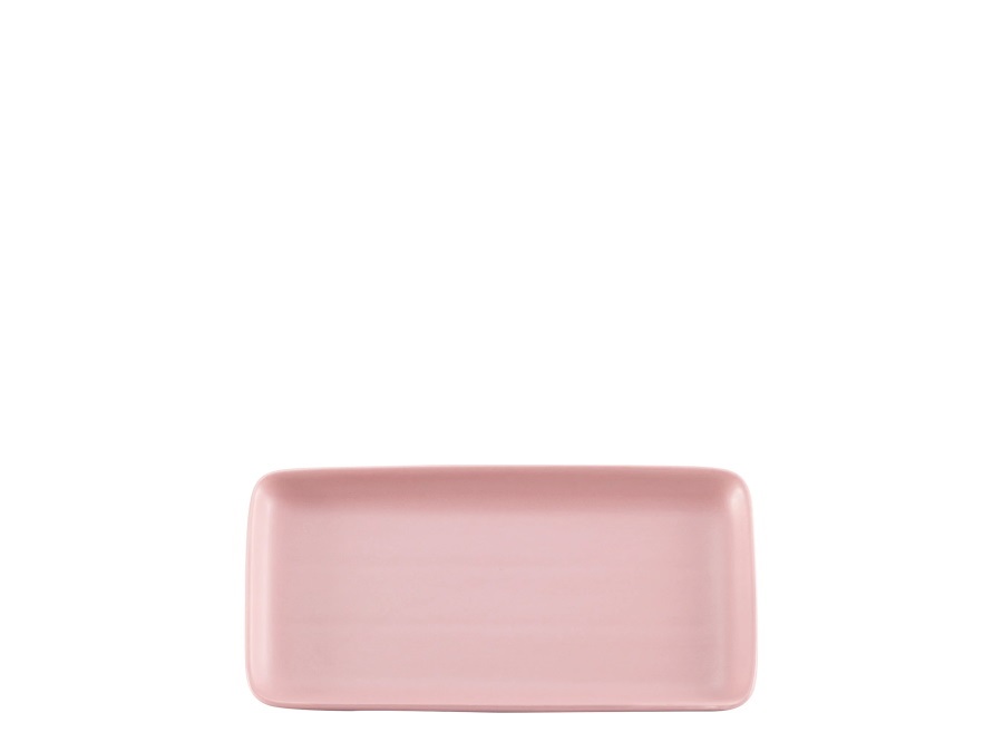 ZAFFERANO S.R.L. Levante, vassoio rettangolare rosa antico 12,5x23 cm