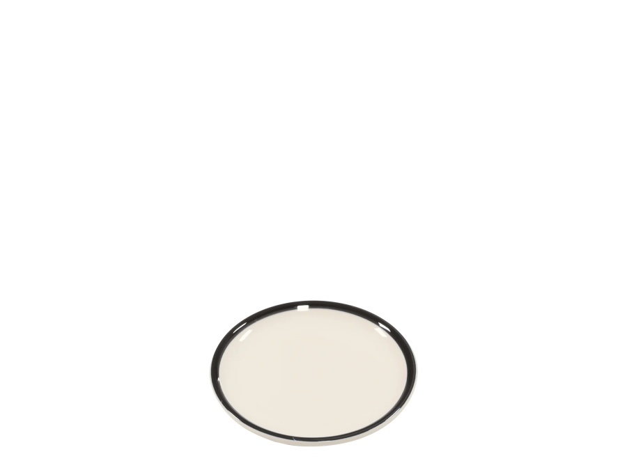 ZAFFERANO S.R.L. Lido, piattino rim nero Ø 13 cm