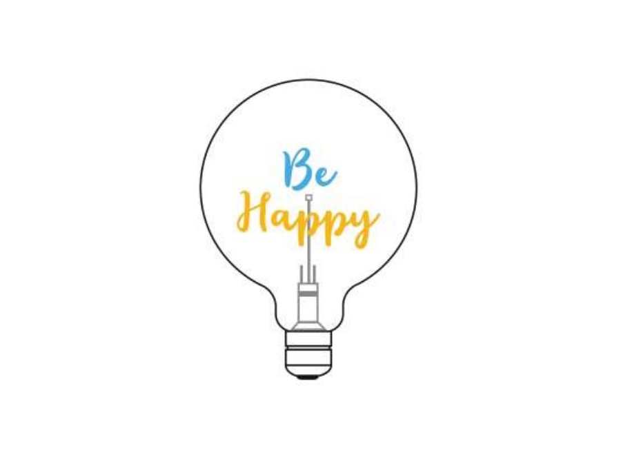 LIGHT NOTES Light notes bulb, Be Happy