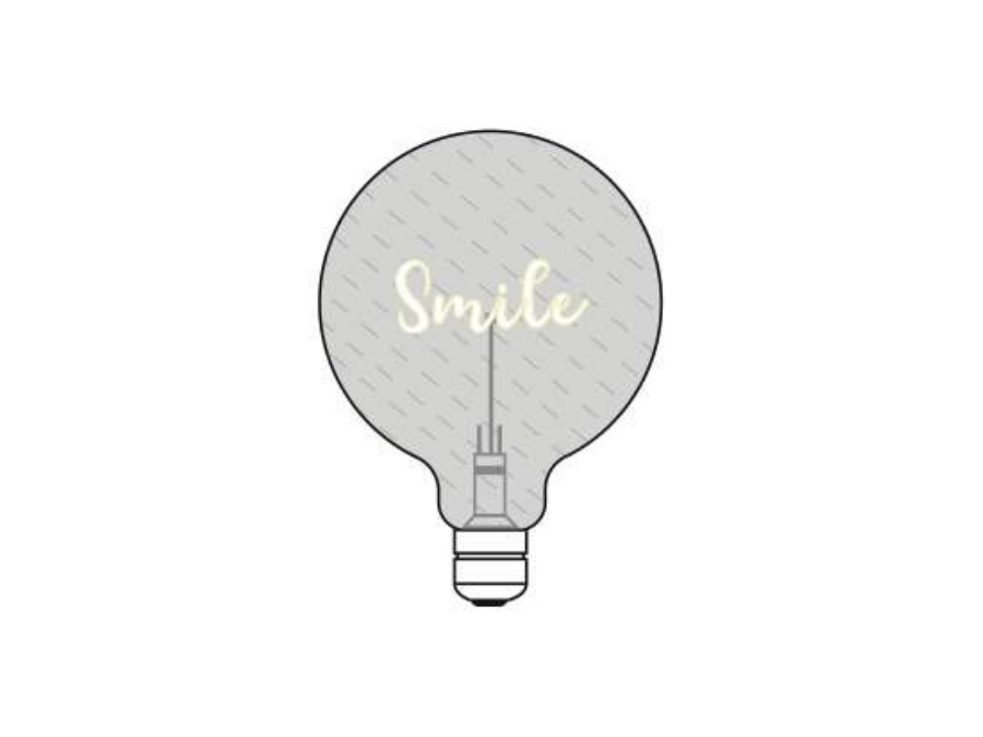 LIGHT NOTES Light notes bulb, smile