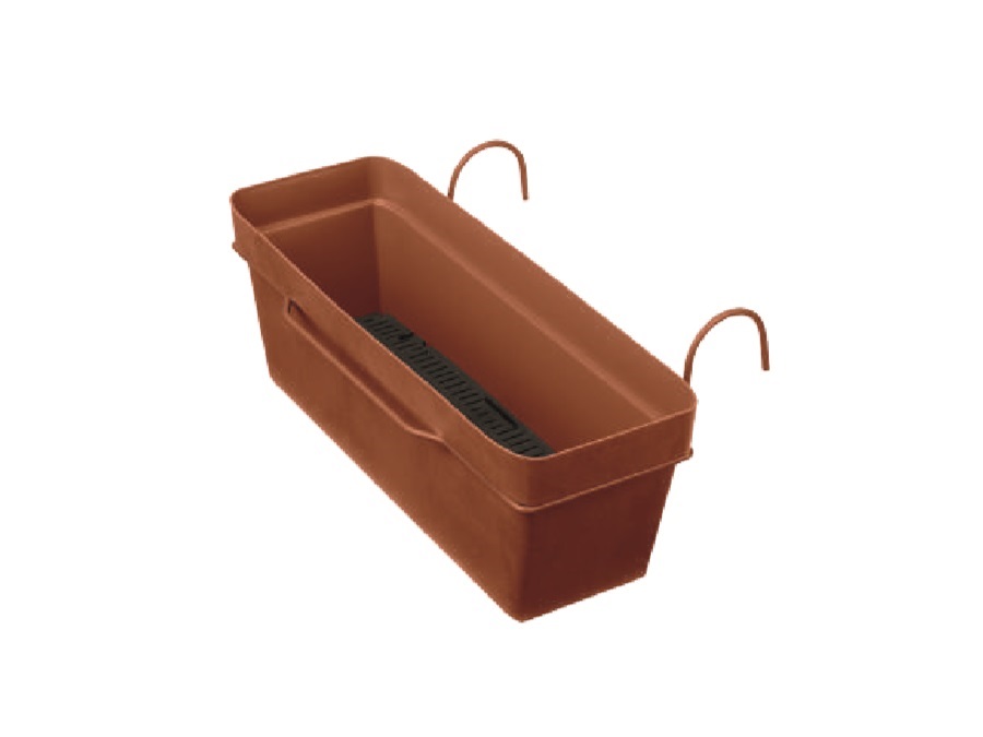 DEROMA Like kit cassetta con riserva d'acqua 49 cm corten