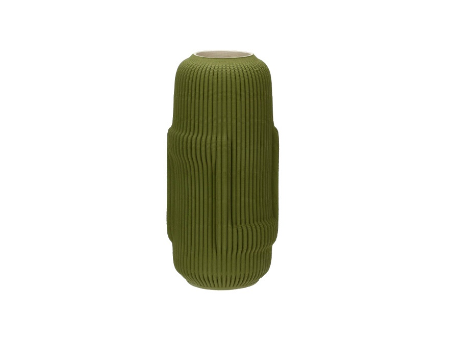 RITUALI DOMESTICI Lino, vaso decorativo greca Ø18 cm, verde