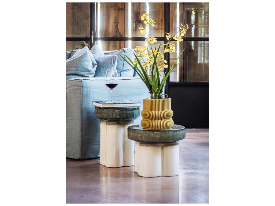 RITUALI DOMESTICI Lino, vaso decorativo greca Ø18 cm, verde
