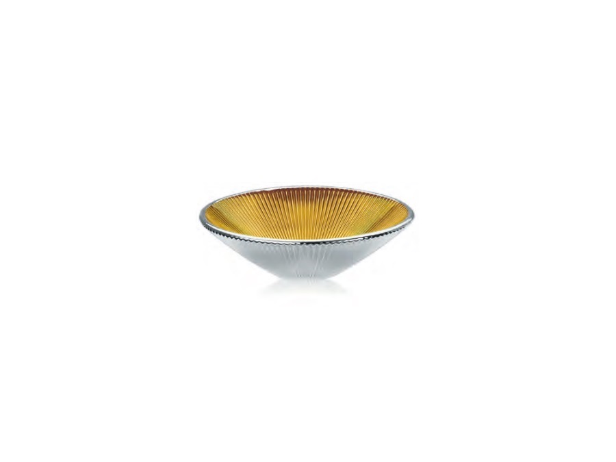 IVV Lirica, Coppetta in vetro decoro oro argentato 19 cm