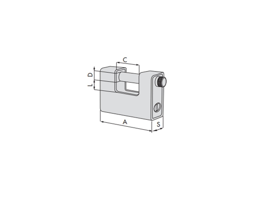 CISA LUCCHETTO INCAMICIATO LOCKING LINE COD. 21810 80 0