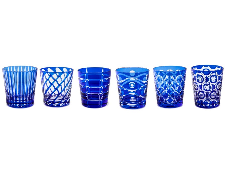 LIVELLARA S.R.L. Luxury, set 6 tumbler blue