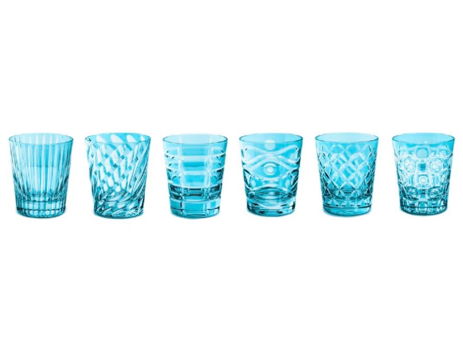 LIVELLARA S.R.L. Luxury, set 6 tumbler sky