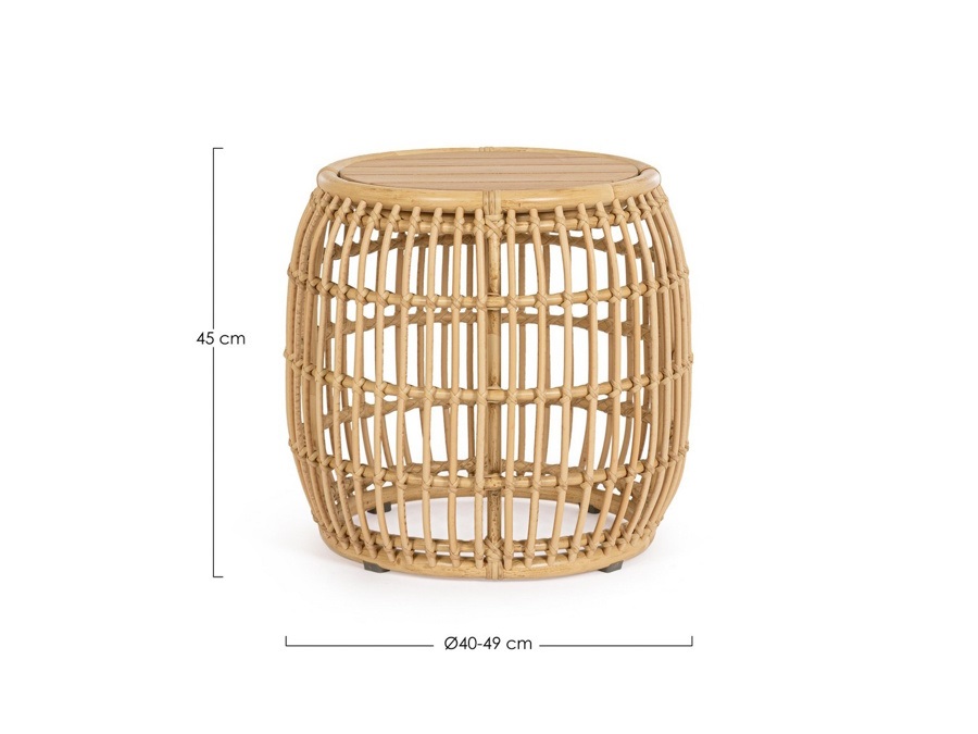 BIZZOTTO Mabel, tavolino Ø40/49 cm