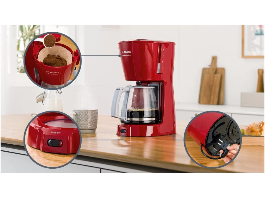 BOSCH Macchina da caffè americana CompactClass Extra Rosso - TKA3A034