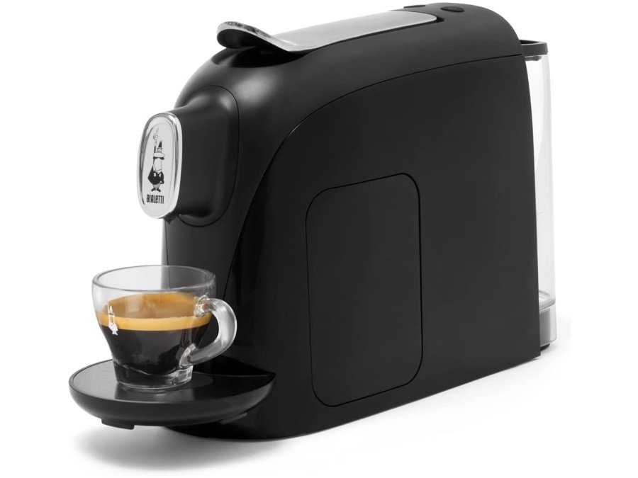 BIALETTI INDUSTRIE Macchina da Caffè Espresso Mignon nera con 2 box di capsule