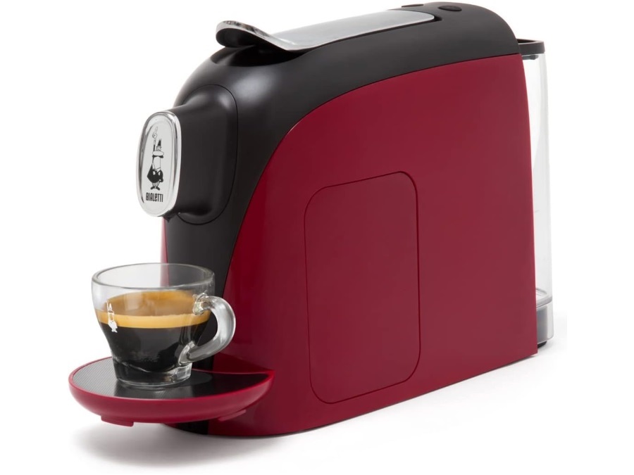 BIALETTI INDUSTRIE Macchina da Caffè Espresso Mignon rossa con 2 box di capsule