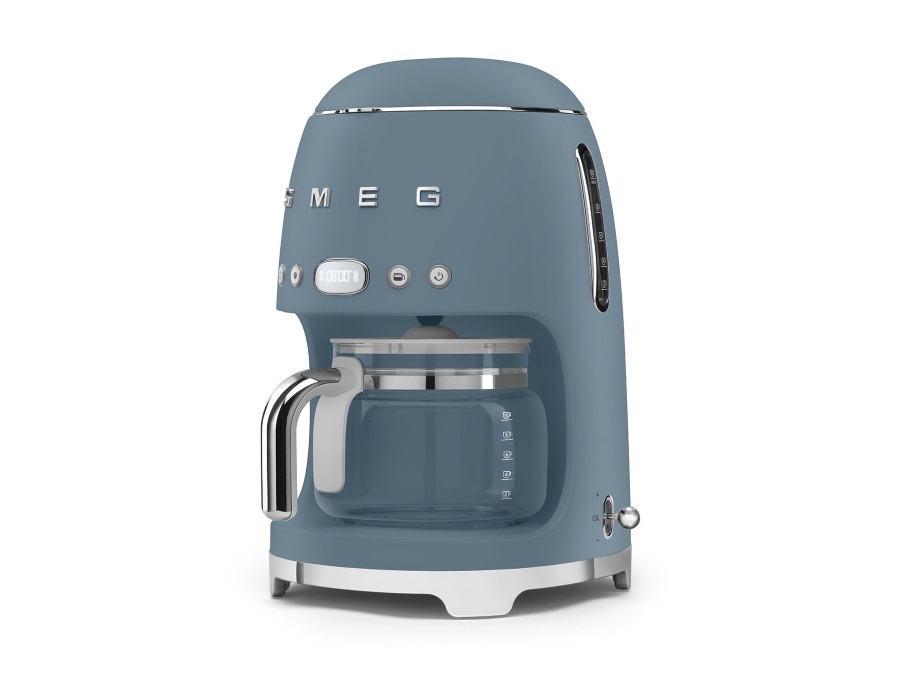SMEG Macchina da Caffè Filtro 50's Style, blu tempesta