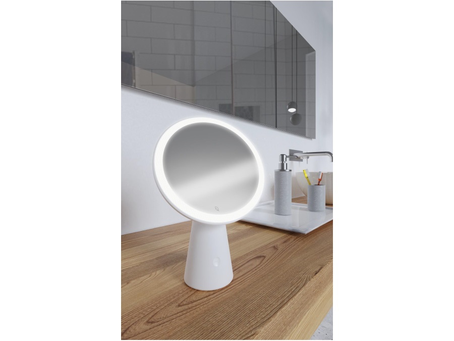 QUSHINI Make-up mirror, specchio con anello led