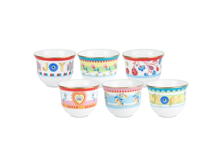 BACI MILANO Mamma mia, Set 6 mini cups Ø 6 cm