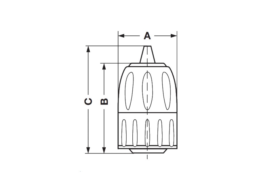 PORTA SRL Mandrino senza chiave, serie taurus professional, LDP13F12R