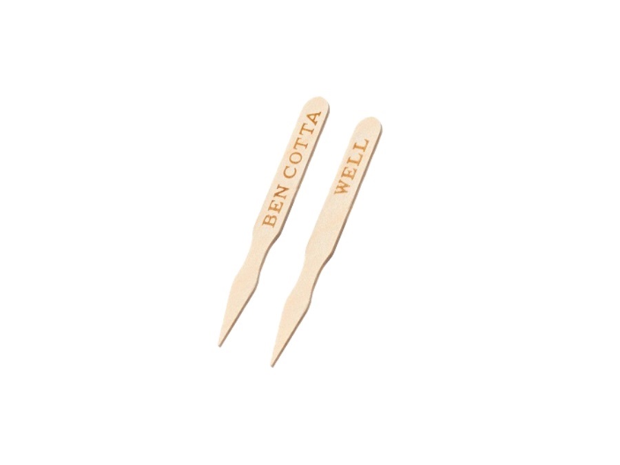 LEONE Marcatore "Well/Ben cotta" in legno, 250 pezzi