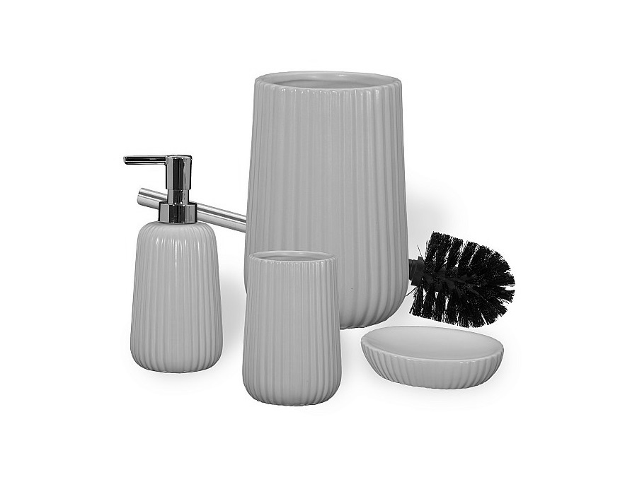 GEDY SPA Marika, portaspazzolini grigio