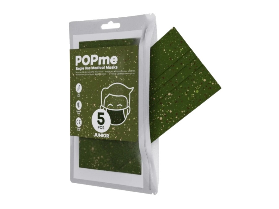 POPME Mascherina chirurgica bambino camo spray - 5 pezzi