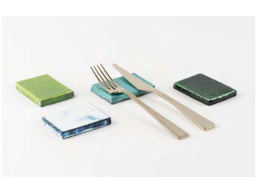 KNINDUSTRIE Materials, poggiaposate bianco