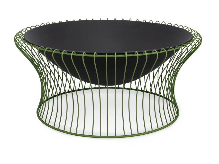 BIZZOTTO Maylis, braciere tondo, verde, Ø78x34,5h cm