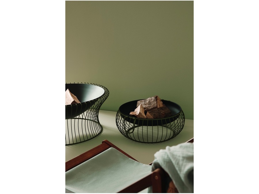 BIZZOTTO Maylis, braciere tondo, verde, Ø78x34,5h cm