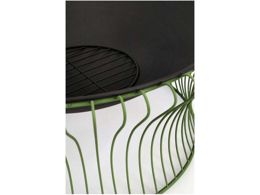 BIZZOTTO Maylis, braciere tondo, verde, Ø78x34,5h cm