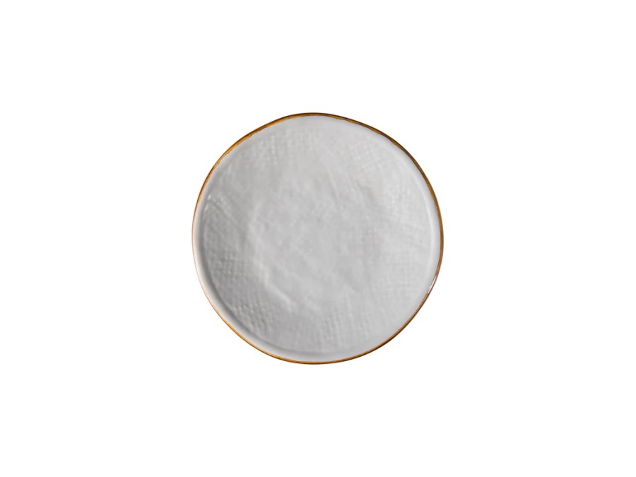 NOVITA' HOME Mediterraneo, Piattino Piccolo Rotondo fango14 cm