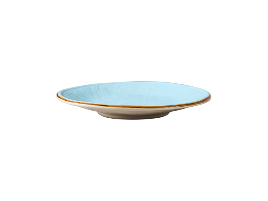 NOVITA' HOME Mediterraneo, Piattino Piccolo Rotondo turchese 14 cm
