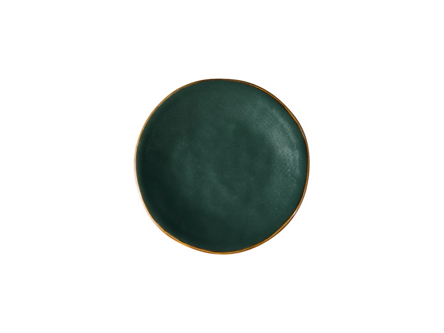 NOVITA' HOME Mediterraneo, Piattino Piccolo Rotondo verde 14 cm