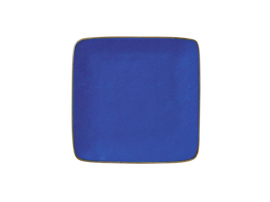 NOVITA' HOME Mediterraneo, piattino quadrato pane blu
