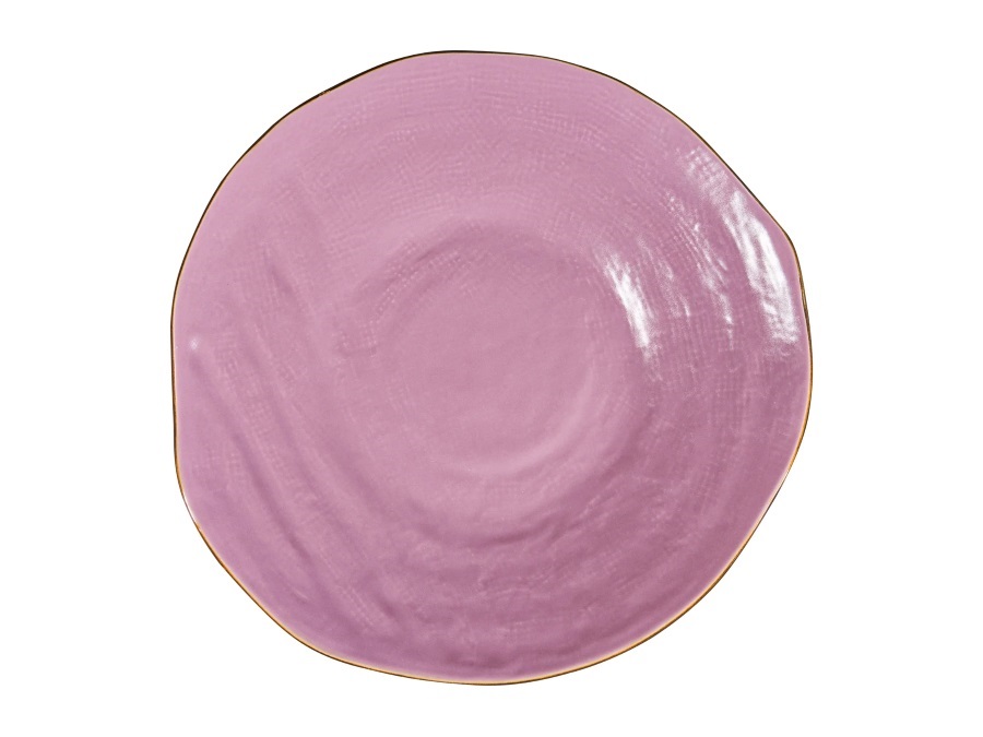 NOVITA' HOME Mediterraneo, piatto piano rosa 28 cm