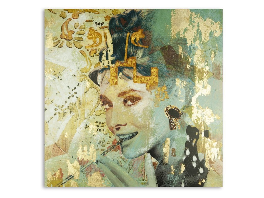 BACI MILANO Memories Audrey - Quadro tela 60 x 60 cm