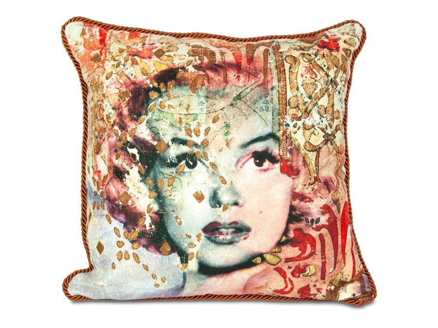 BACI MILANO Memories Marilyn - Cuscino in velluto 45 x 45 cm