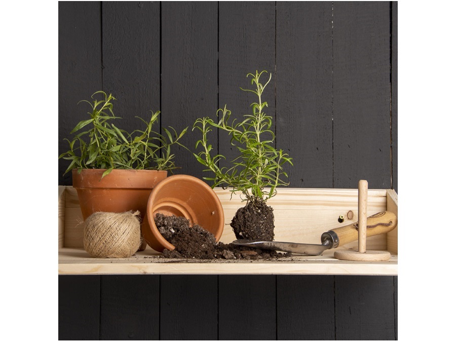 ESSCHERT DESIGN Mensola da muro in legno richiudibile s