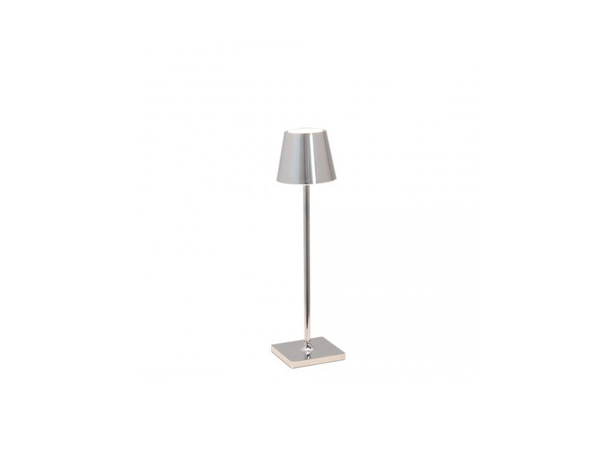 ZAFFERANO S.R.L. MICRO Poldina pro lampada da tavolo ricaricabile di zafferano - cromo lucido