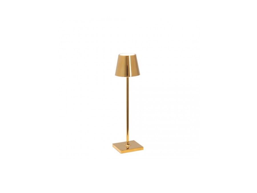 ZAFFERANO S.R.L. MICRO Poldina pro lampada da tavolo ricaricabile di zafferano - oro lucido