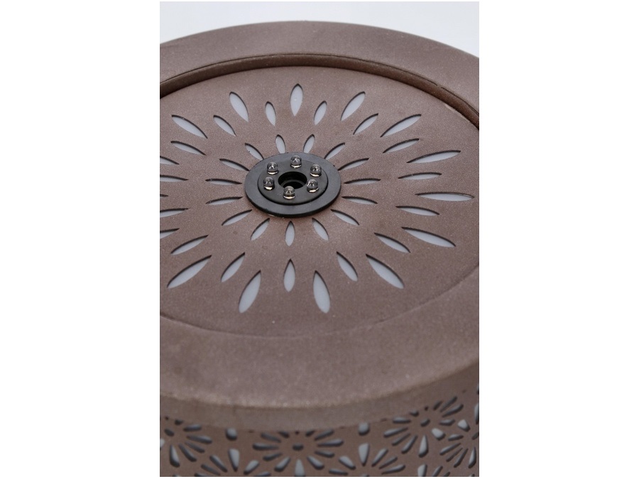 BIZZOTTO Miki, fontana tonda con led, marrone, Ø25x23h cm