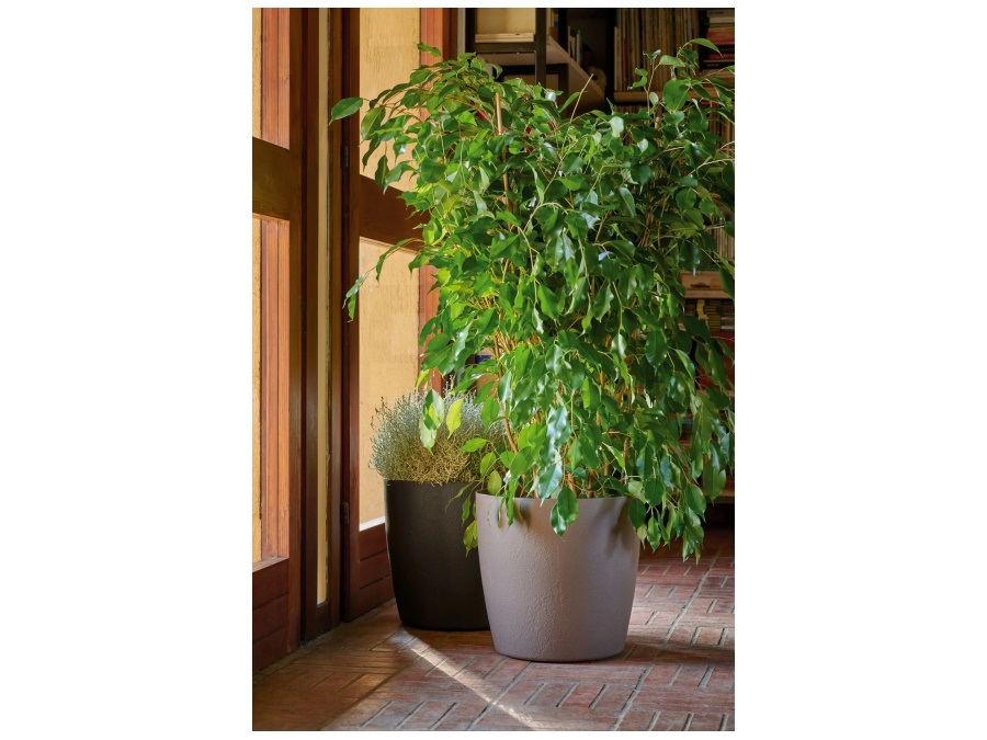 ERBA SRL Milano matte, coprivaso tortora 30×29 cm