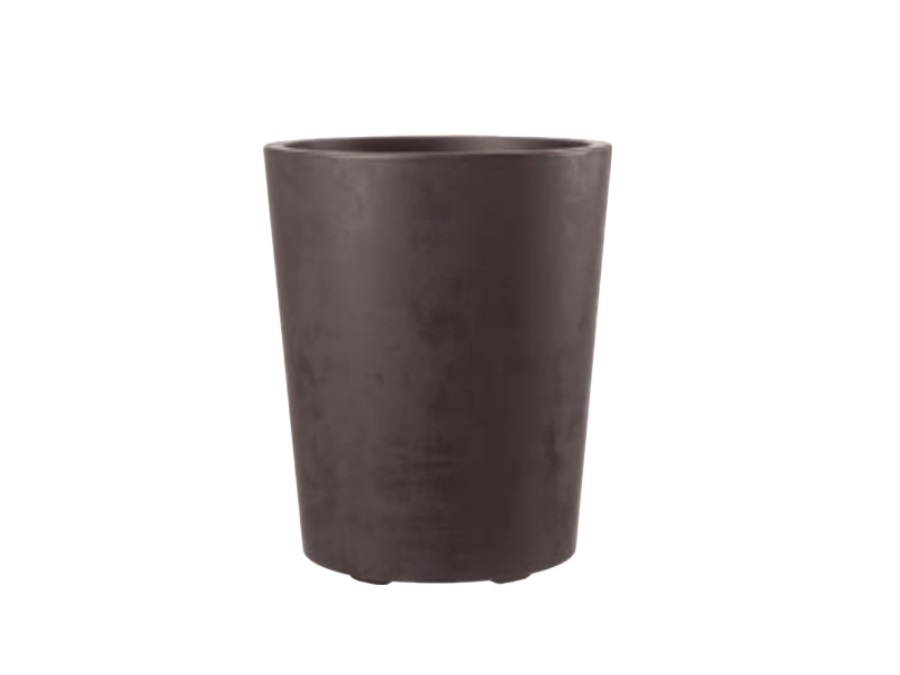 DEROMA Millennium Vaso brownstone con riserva d'acqua, Ø 44 x H 53 cm