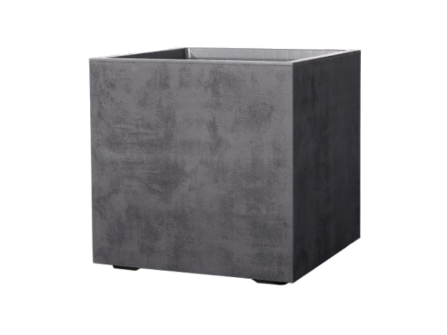 DEROMA MILLENNIUM VASO CUBO 39 CM ANTRACITE