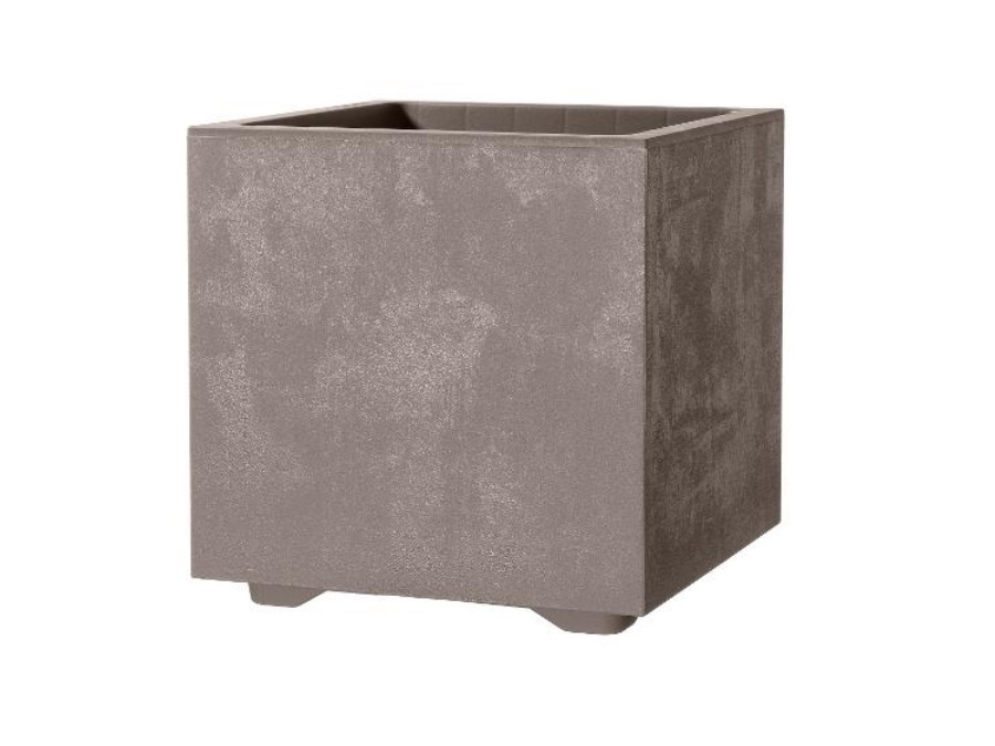 DEROMA MILLENNIUM VASO CUBO 39 CM SANDSTONE