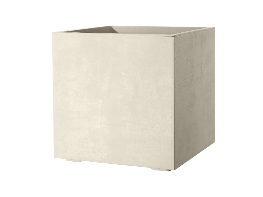 DEROMA MILLENNIUM VASO CUBO R 39 CM PERLA
