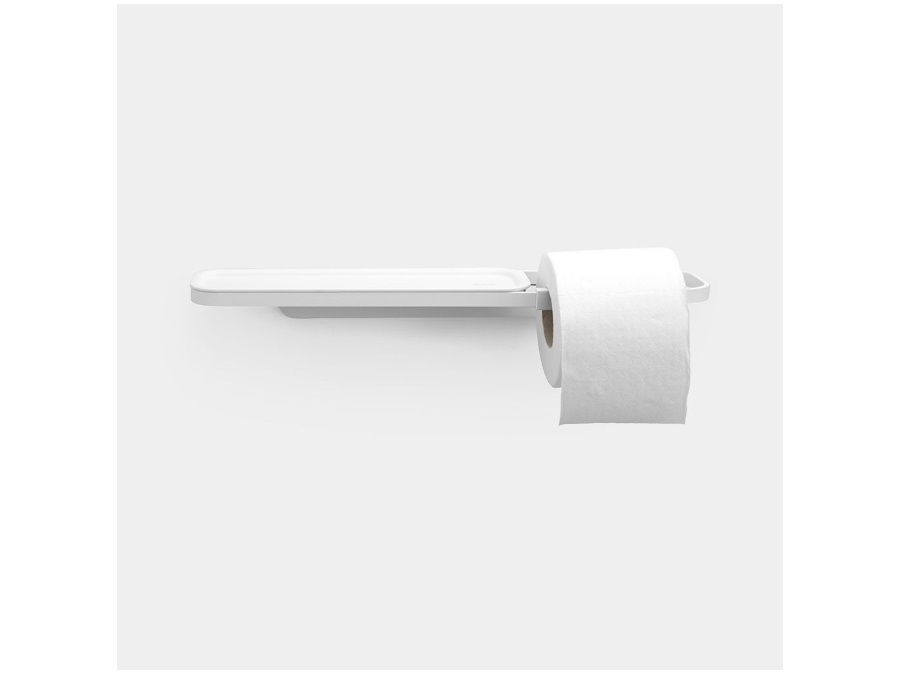 Brabantia mindset porta rotolo di carta igienica con mensola bianco